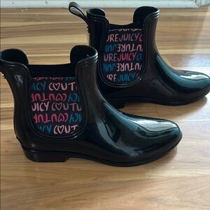 Juicy Couture Black Rain Boots